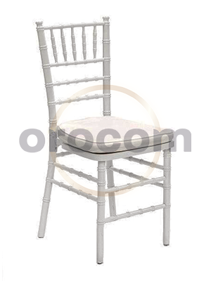 Chaise Aluminium Chiavari - Assise Blanche