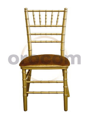 Chaise Aluminium Chiavari -Assise Marron