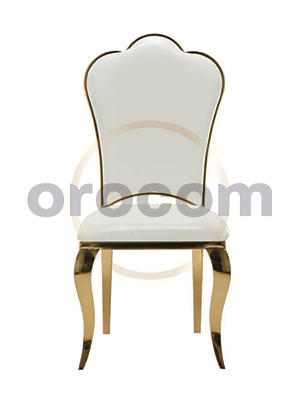 Chaise VIP - Dorée et Blanc