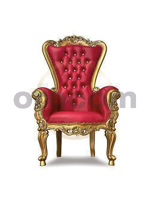 Trône Félicite individuel - Doré et rouge