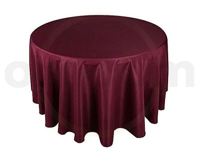 Nappe de table ronde - Rouge bordeaux