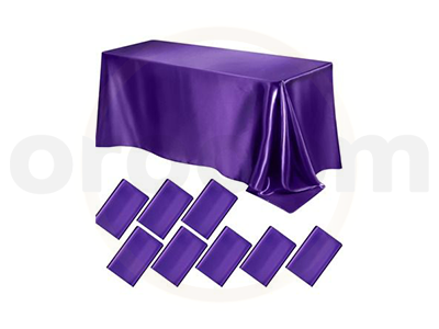 Nappe de table rectangulaire - Violet