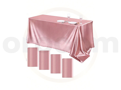 Nappe de table rectangulaire - Rose