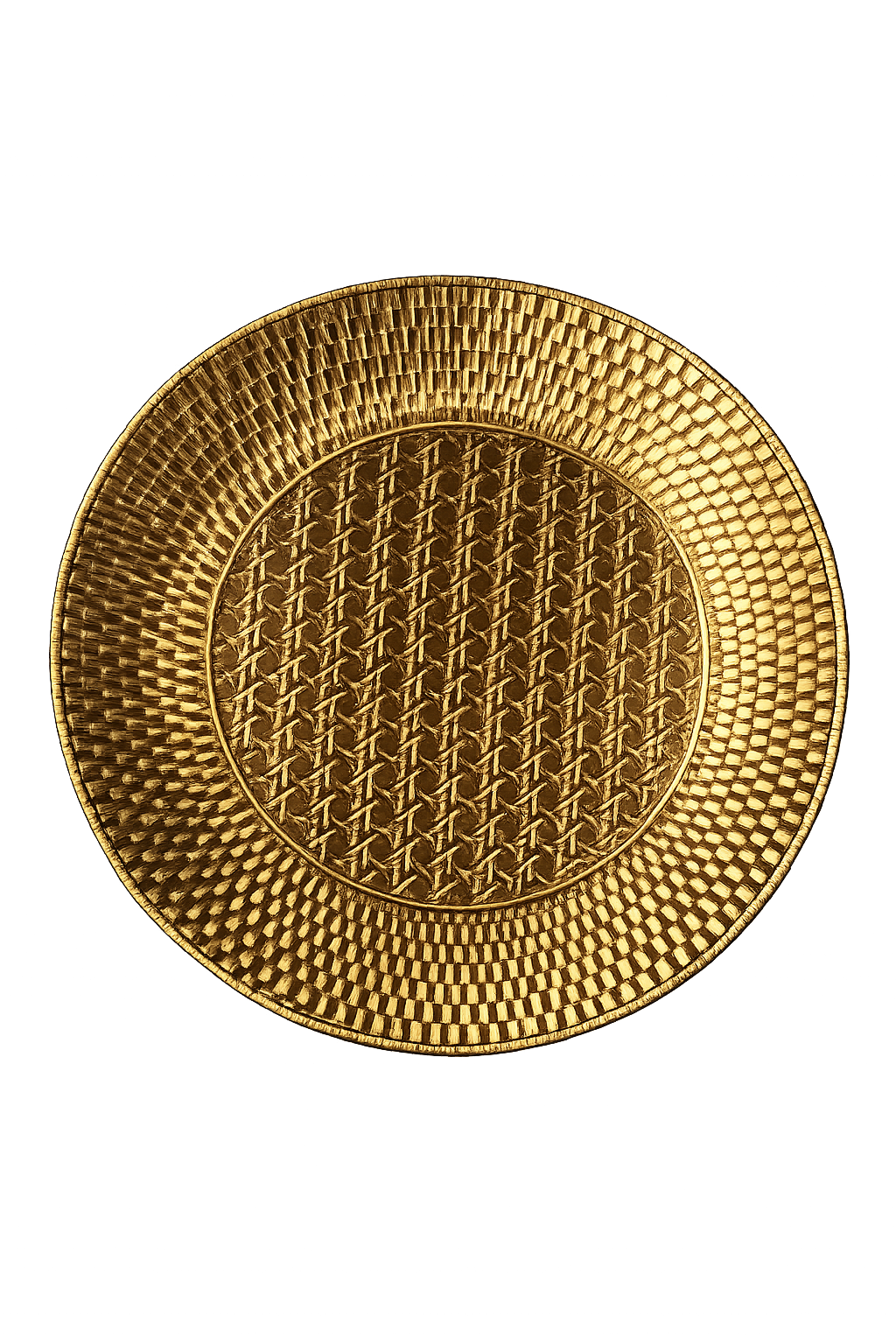 Assiettes décorative dorées et couleur or