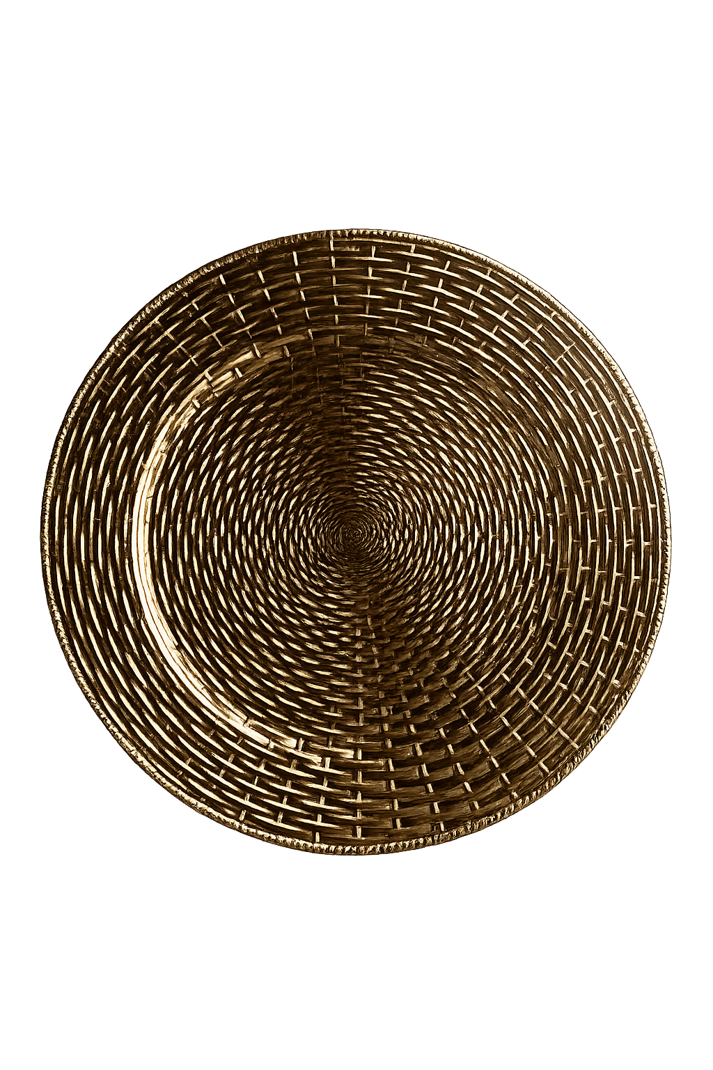 Assiettes décorative dorées et couleur or