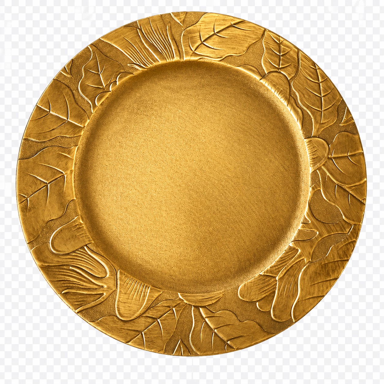 Assiettes décorative dorées et couleur or